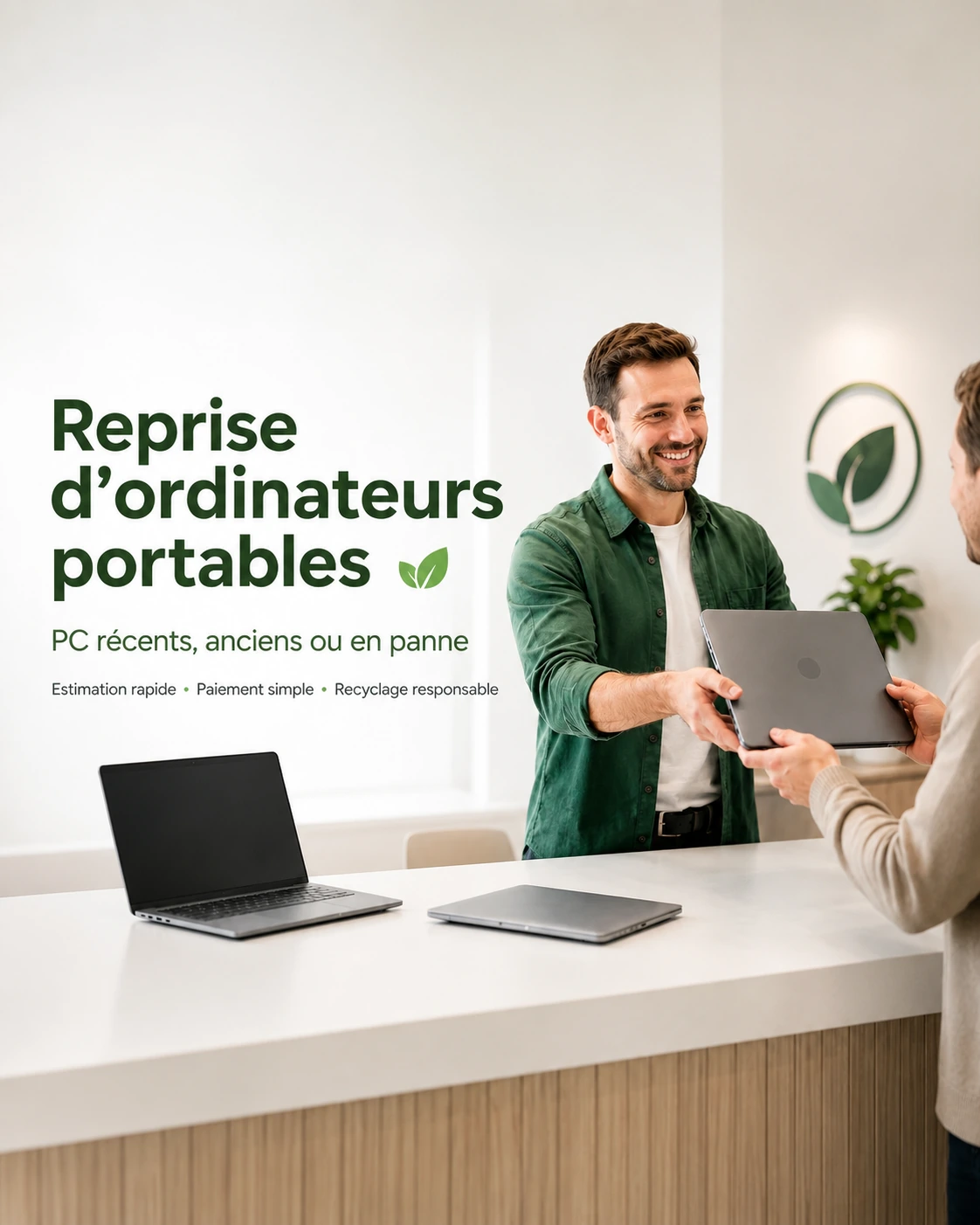 Récupération de PC portables en entreprise